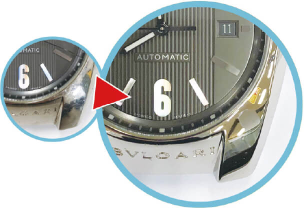 腕時計ケースの研磨